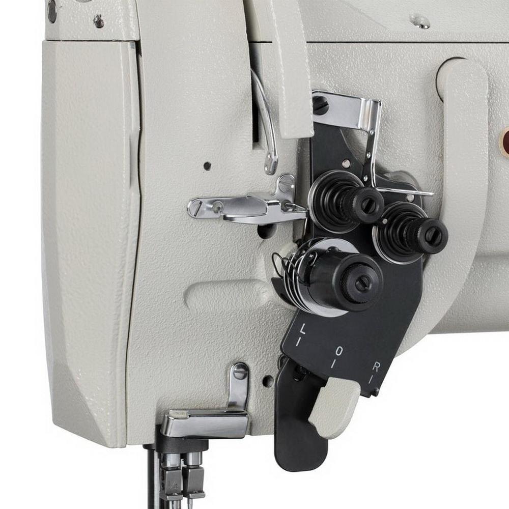 Consew 328RB-2 High Speed, Two Needle, Angular Stitching (Split Needle Bar), Drop Feed, Needle Feed, Walking Foot, Lockstitch Machine