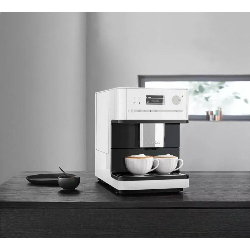 Miele CM 6150 10in Lotus White Countertop Coffee Machine