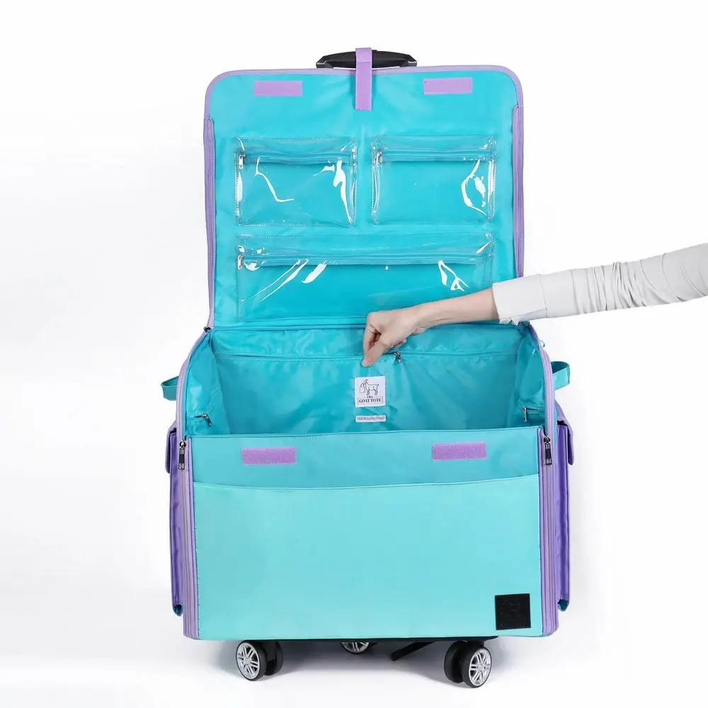 The Goat Tote - The Rolling Goat Sewing Machine Travel Bag - Laguna - Sewingmachinesplus.com