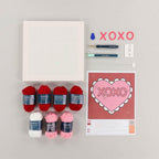 Kimberbell Punch Needle Plus Kit - Hugs and Kisses 10in Frame - Sewingmachinesplus.com