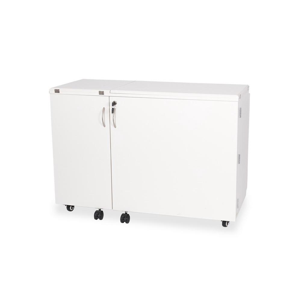 Kangaroo Sewing Furniture Wallaby II Studio Wallaby Air Lift and Dingo II Sewing Cabinet Set WHITE (WS-WHT)