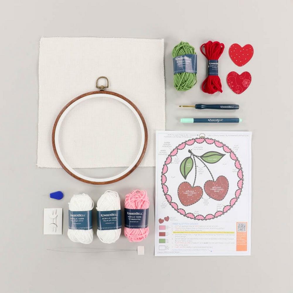 Kimberbell Punch Needle Plus Kit - Life is Cherry Sweet - Sewingmachinesplus.com