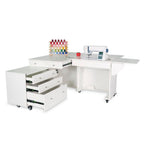Kangaroo Sewing Furniture Kookaburra, Kangaroo and Joey II Bundle Cabinet Set (Ash White) - Sewingmachinesplus.com