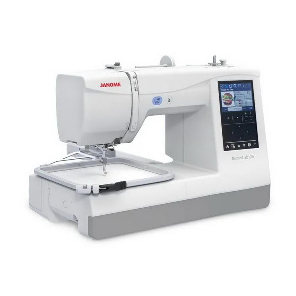 Janome Memory Craft 100E Embroidery Machine - Sewingmachinesplus.com