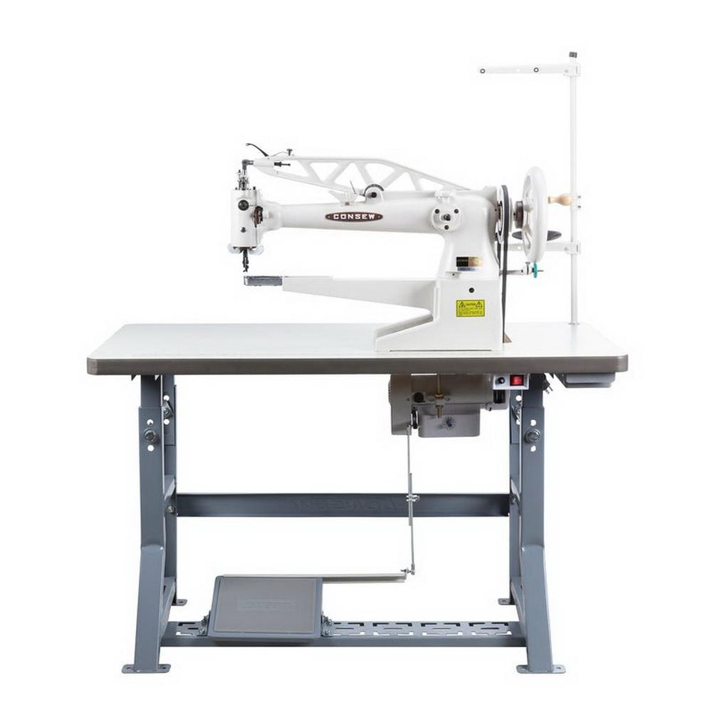 Consew 29BL Single Needle with large bobbin, 18in Cylinder Arm, Shoe Repair and Mending, Lockstitch Machine - Sewingmachinesplus.com