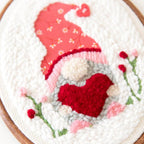 Kimberbell Punch Needle Plus Kit - Be My Gnomie Wood Oval Frame - Sewingmachinesplus.com