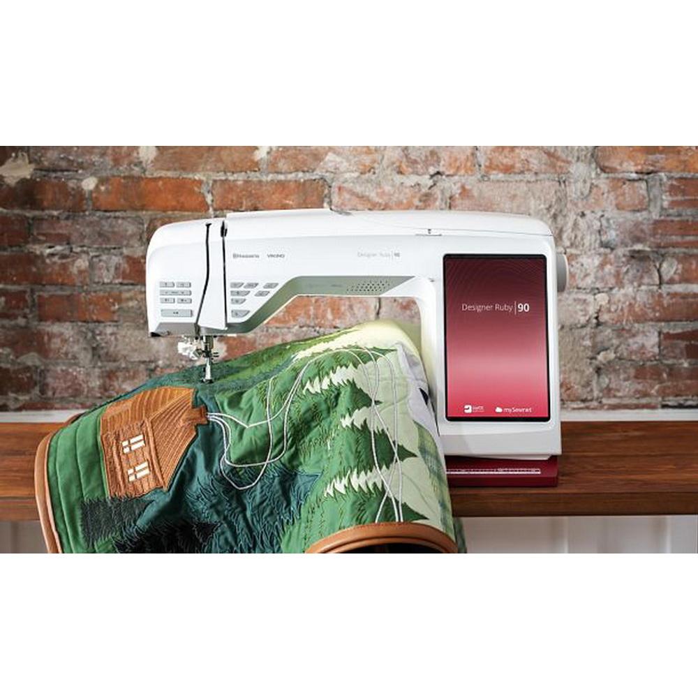 Husqvarna Viking Designer Ruby 90 Sewing & Embroidery Machine - Sewingmachinesplus.com