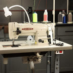 339RB - 4 Heavy Duty, High Speed, Two Needle, Lockstitch Machine, Drop Feed, Needle Feed and Alternating (Walking) Presser Feet - Sewingmachinesplus.com