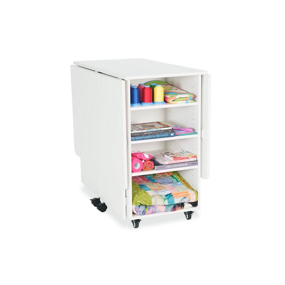 Kangaroo Sewing Furniture Kookaburra, Kangaroo and Joey II Bundle Cabinet Set (Ash White) - Sewingmachinesplus.com