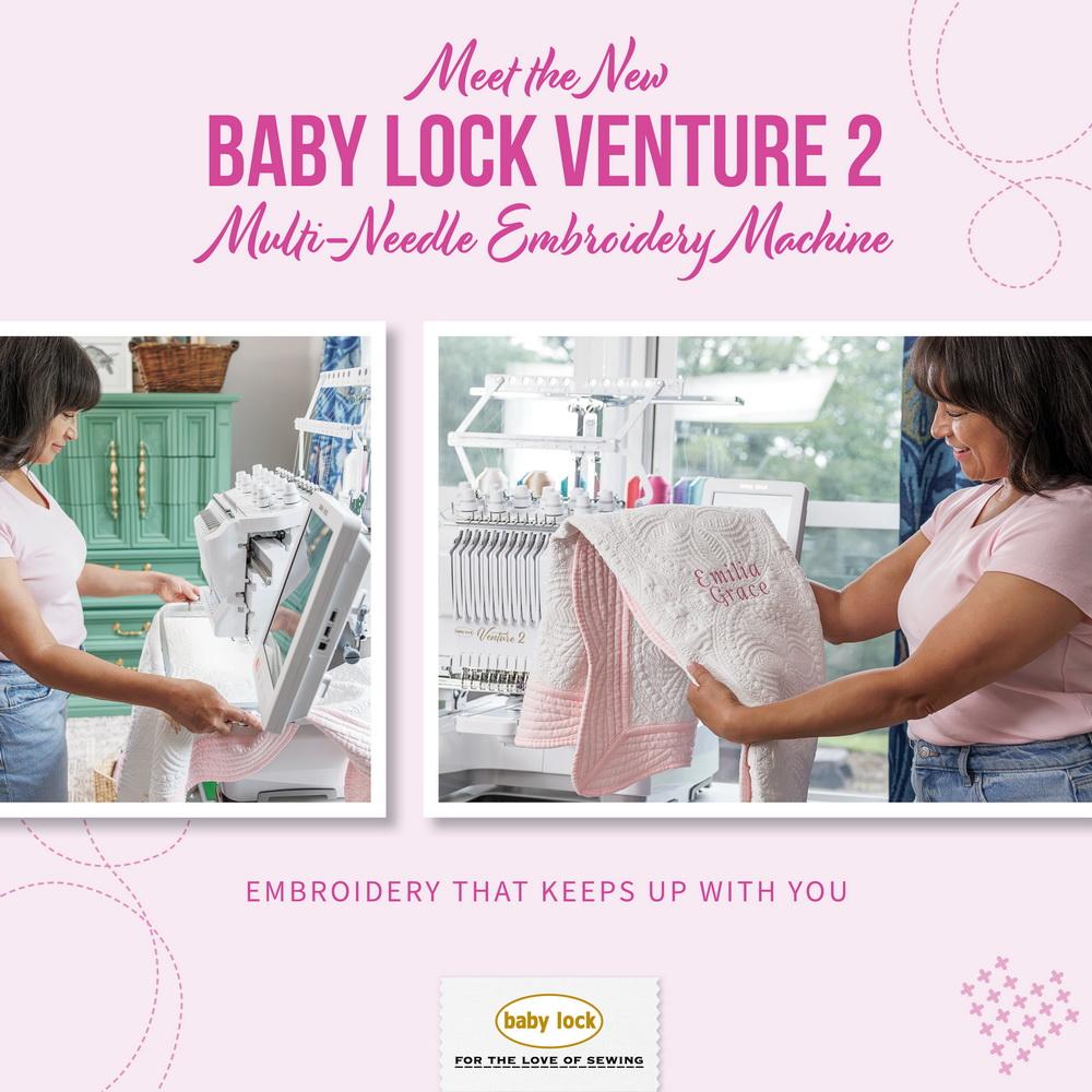 Baby Lock Venture 2 Multi - Needle Embroidery Machine - Sewingmachinesplus.com