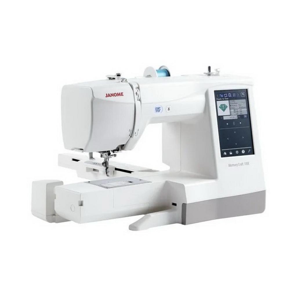 Janome Memory Craft 100E Embroidery Machine - Sewingmachinesplus.com