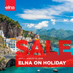 Elna eXcellence 782 computerized sewing machine on sale; Elna logo and bold red SALE overlay