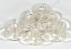 50 pk. Clear Bobbins 102261103 (SA156) - Fits Brother, Baby Lock, Janome, Kenmore, Viking & More