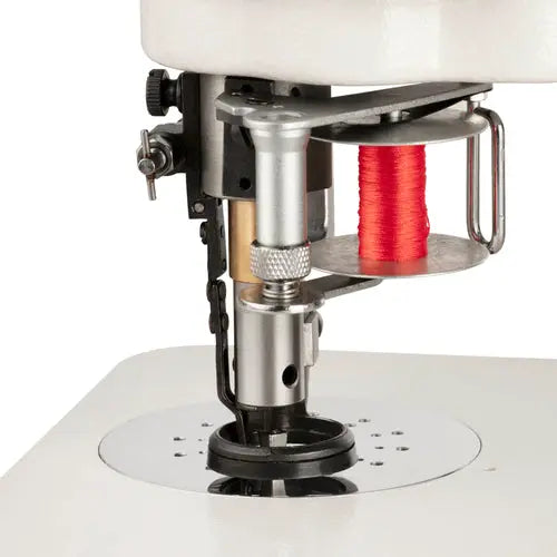Consew 104-10T single-needle sewing machine head with red thread spool