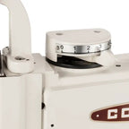 Consew 104-10T sewing machine, industrial cream finish with visible dial and logo badge.