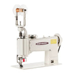 Consew 104-10T industrial sewing machine, cream color, single-needle chainstitch with universal feed.