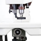 Consew 104-1T single-needle industrial sewing machine head, white body, table-mounted
