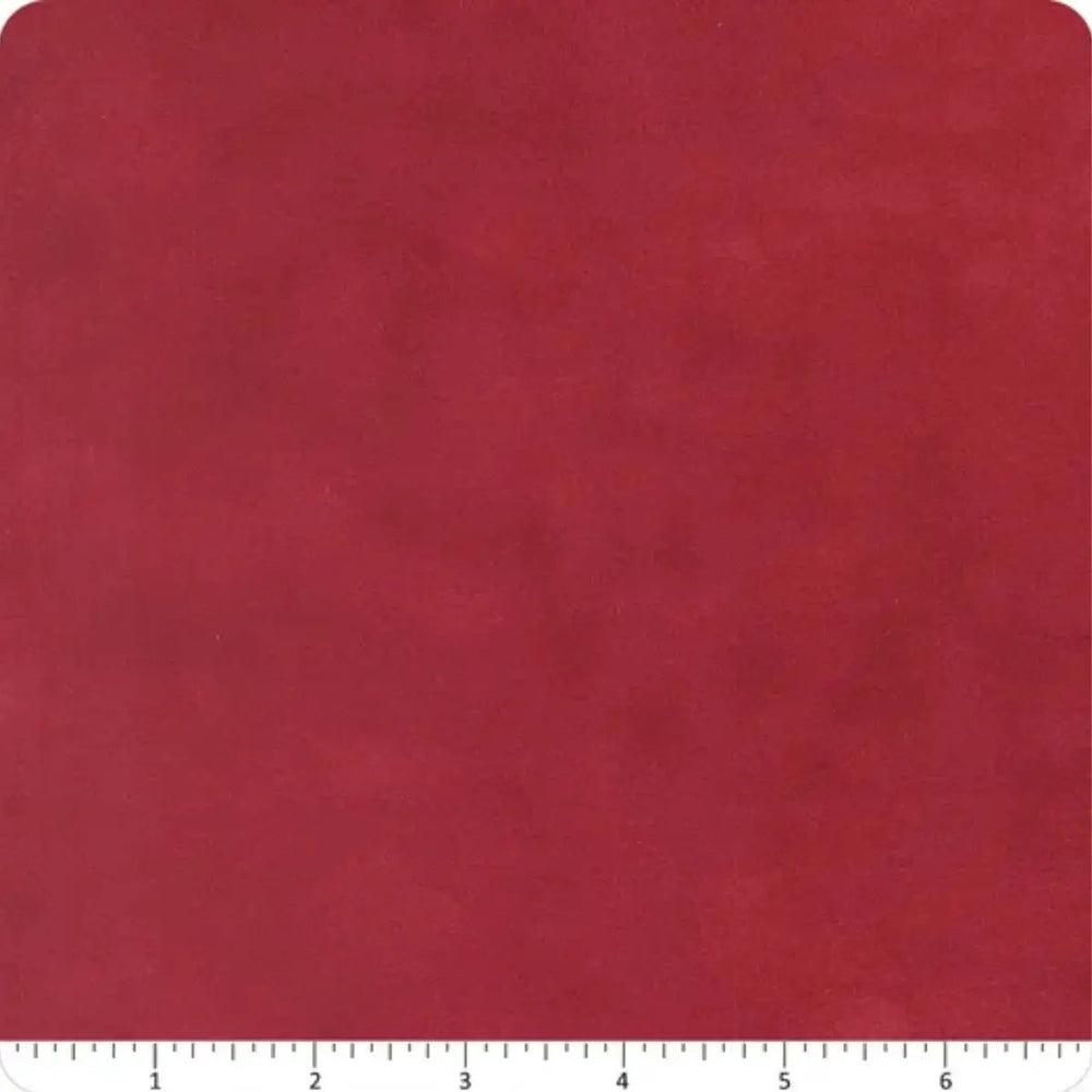 Flannel Gatherings Basics Brick cotton flannel fabric with a warm mottled brick-red tonal texture.