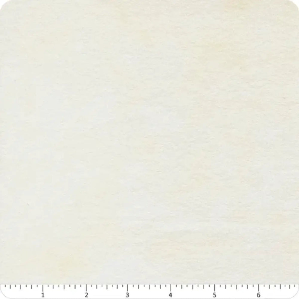 Flannel Gatherings Basics Cloud cotton flannel fabric with a soft cream off-white mottled texture.