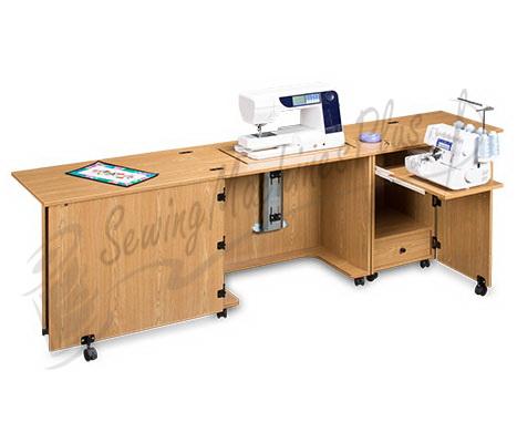 Sylvia Design Model 1050Q Quilters Sewing & Serger Cabinet