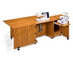 Sylvia Design Model 1050Q Quilters Sewing & Serger Cabinet