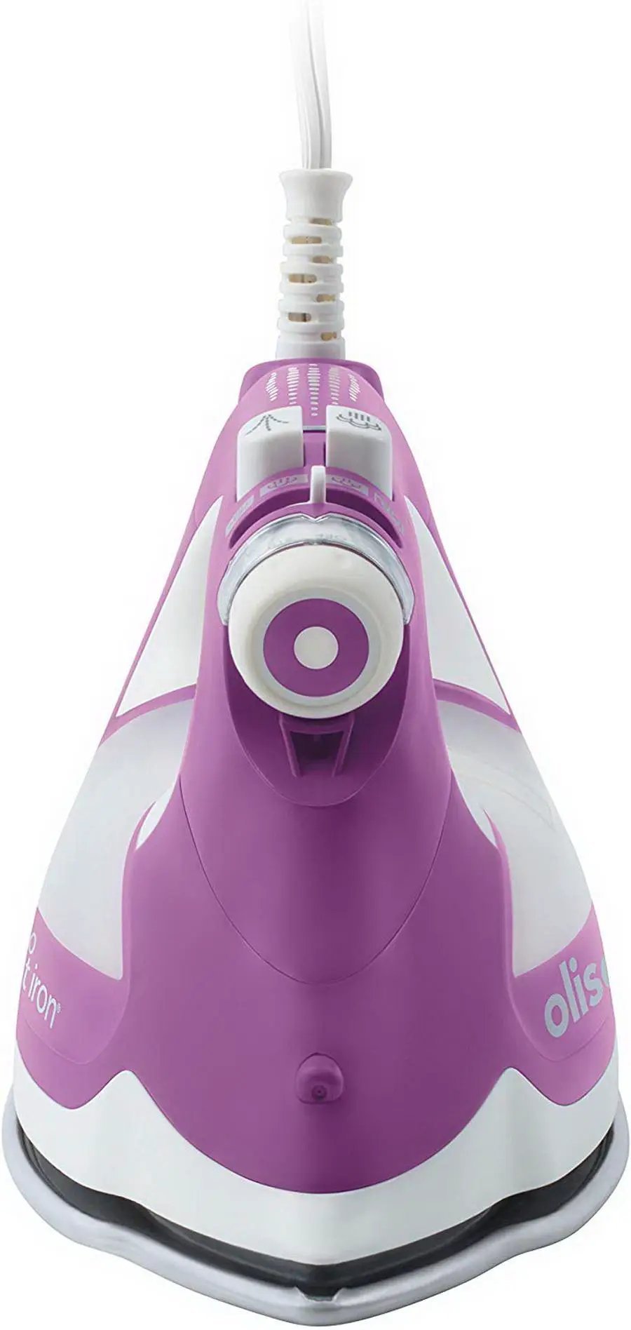 Oliso Ultra-Precision Steam Iron TG1100-P purple with white controls and cord
