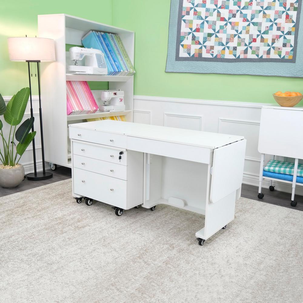 Kangaroo Sewing Furniture Kookaburra, Kangaroo and Joey II Bundle Cabinet Set (Ash White) - Sewingmachinesplus.com