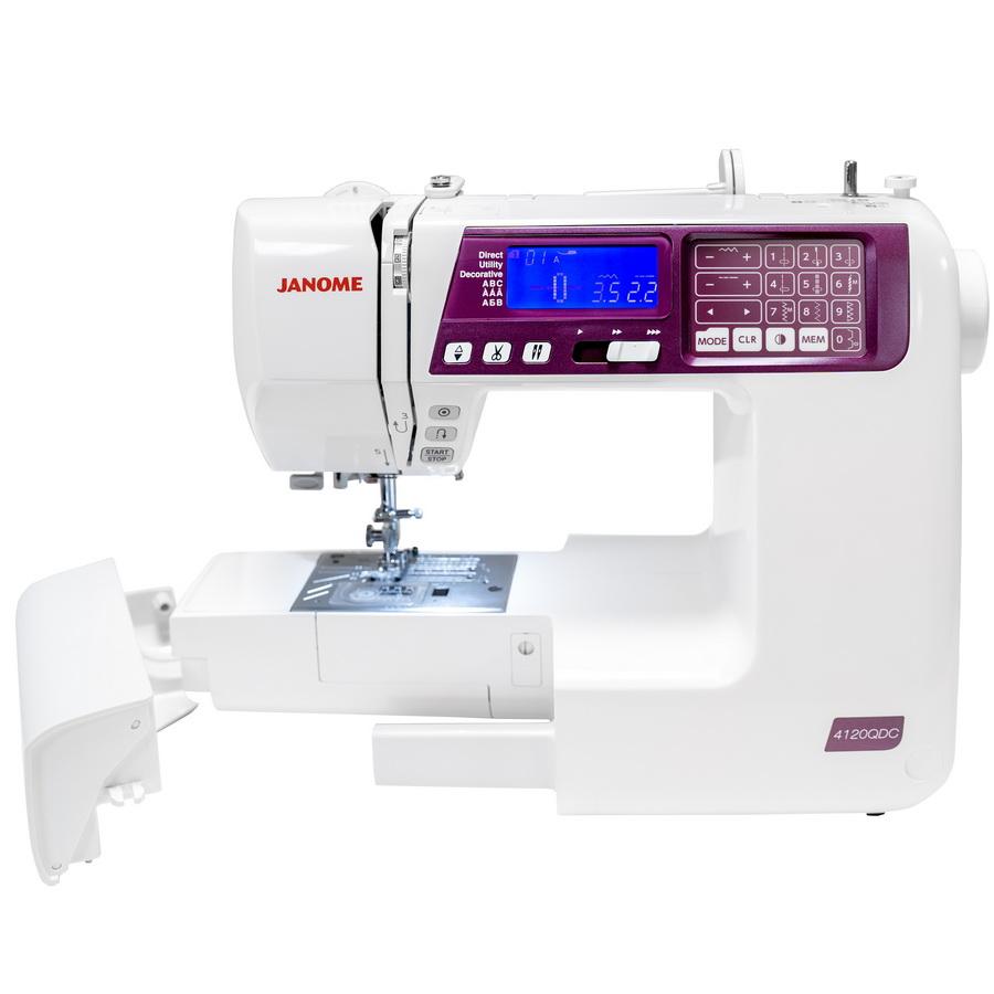 Janome 4120QDC - G Computer Sewing Machine - Purple/Grape Color (OPEN BOX MODEL) - Sewingmachinesplus.com