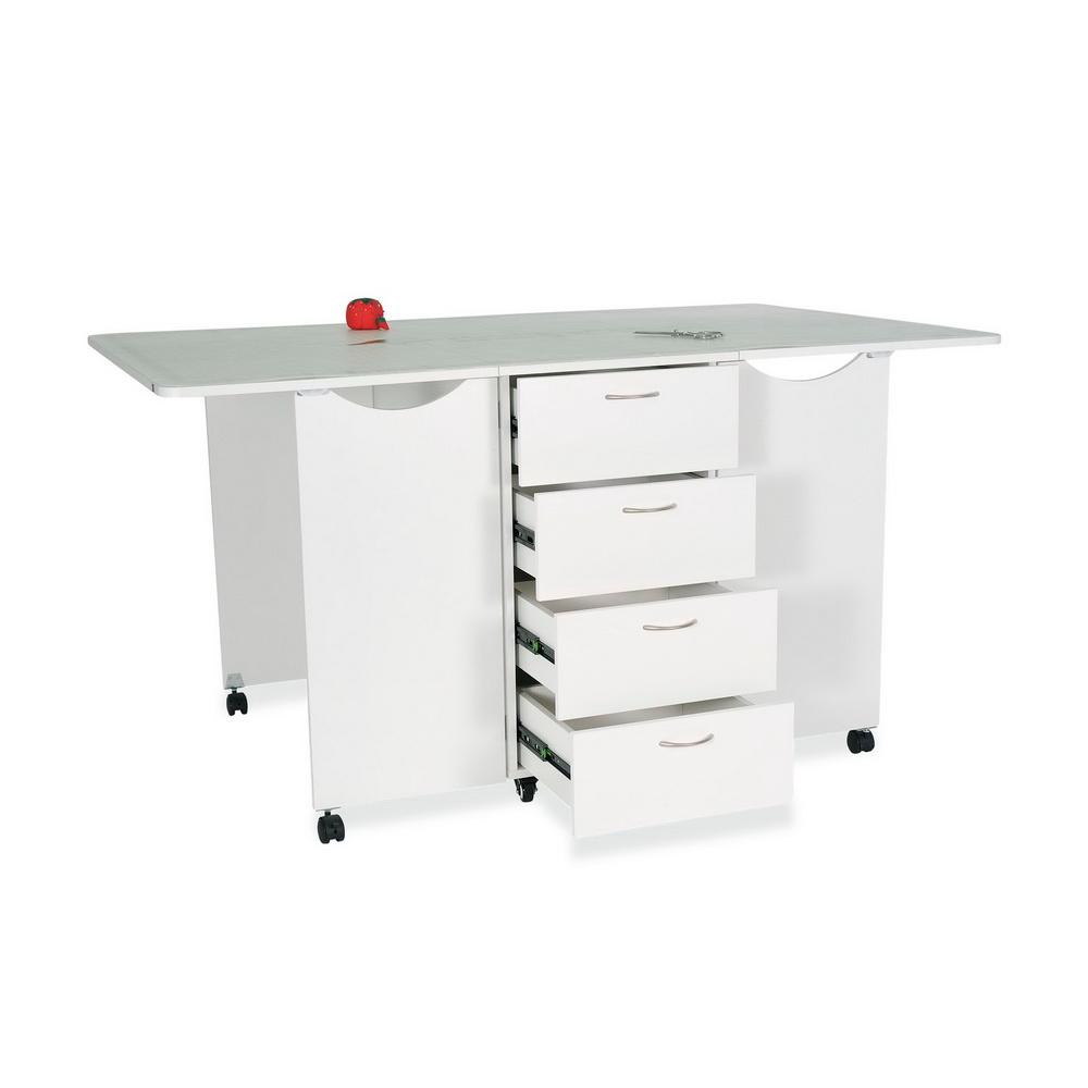 Kangaroo Sewing Furniture Kookaburra, Kangaroo and Joey II Bundle Cabinet Set (Ash White) - Sewingmachinesplus.com