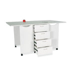 Kangaroo Sewing Furniture Kookaburra, Kangaroo and Joey II Bundle Cabinet Set (Ash White) - Sewingmachinesplus.com