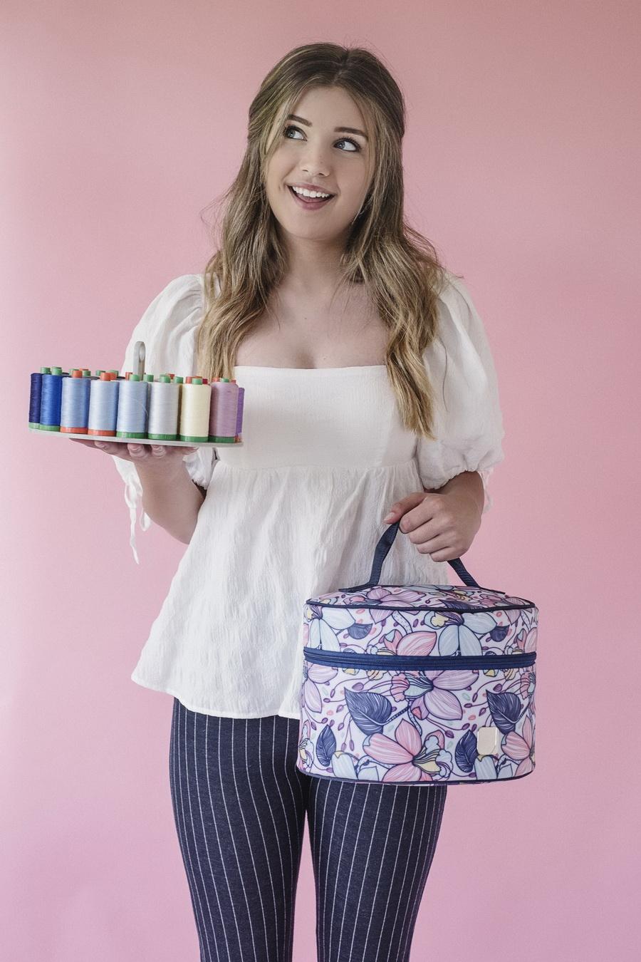 Bluefig Maisy Mini Carry Case and 2 Thread Carrier Case - Sewingmachinesplus.com