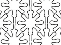 Groovy Board - 10in. Snowflakes Quilting Template