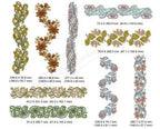 Momo-Dini Embroidery Designs - Fancy Laces set featuring multiple colorful lace motifs and borders