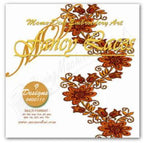 Embroidery Designs Momo-Dini Fancy Laces: orange floral lace motif, 9 designs (040011)