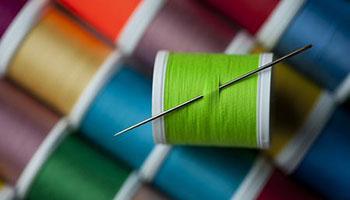 Make sure you are using the right kind of needle and thread for your fabric