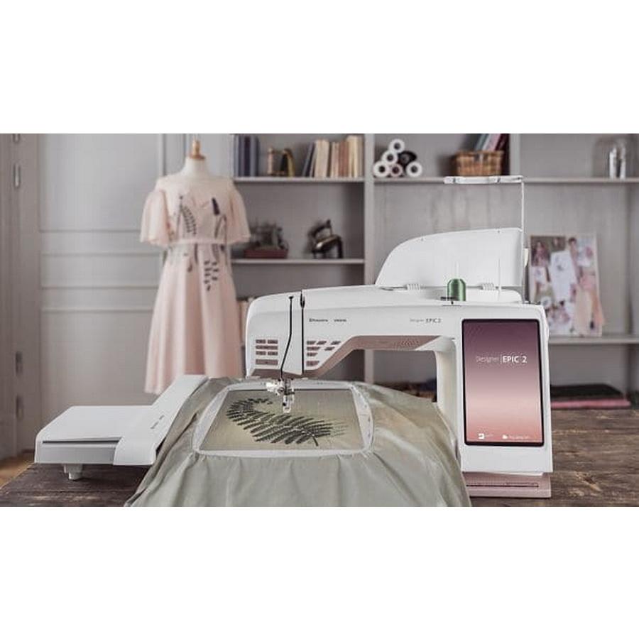Factory Serviced - Husqvarna Viking Designer Epic 2 Sewing and Embroidery Machine - Sewingmachinesplus.com