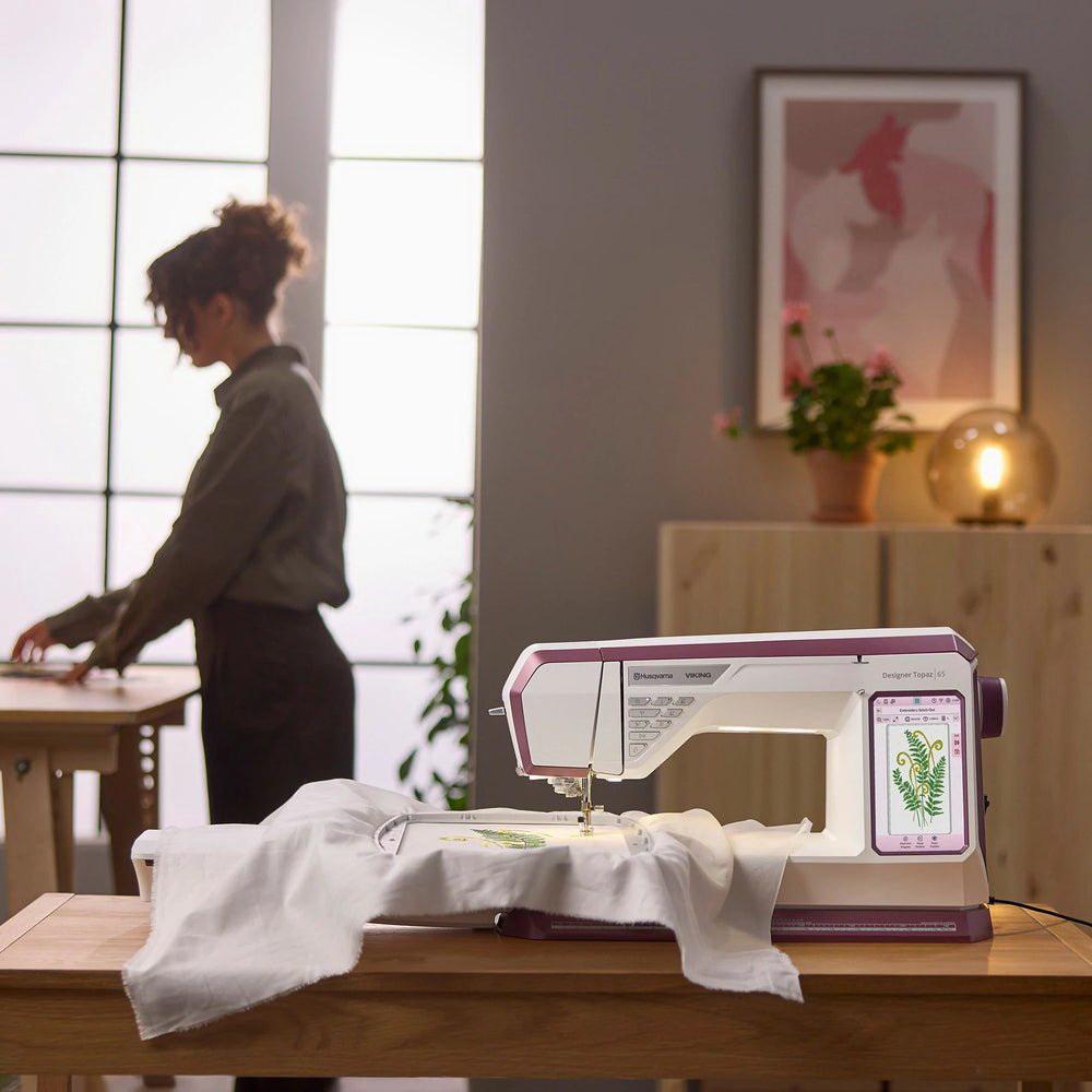 HUSQVARNA VIKING DESIGNER TOPAZ 65 Sewing & Embroidery Machine - Sewingmachinesplus.com