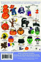 Anita Goodesign Jumbo Halloween Applique 126AGHD embroidery designs with pumpkin, skeleton, witch motifs