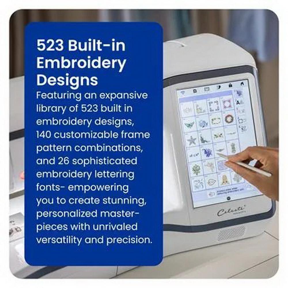 Brother Celeste CX1e Embroidery Machine - Sewingmachinesplus.com