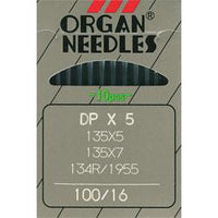 Organ Industrial Needles System 135x5 and 135x7 - 10pk