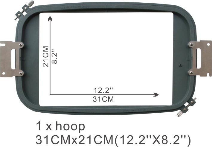 RiCOMA EM-1010 10-Needle Embroidery Machine with Stand & Software