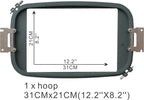RiCOMA EM-1010 10-Needle Embroidery Machine with Stand & Software