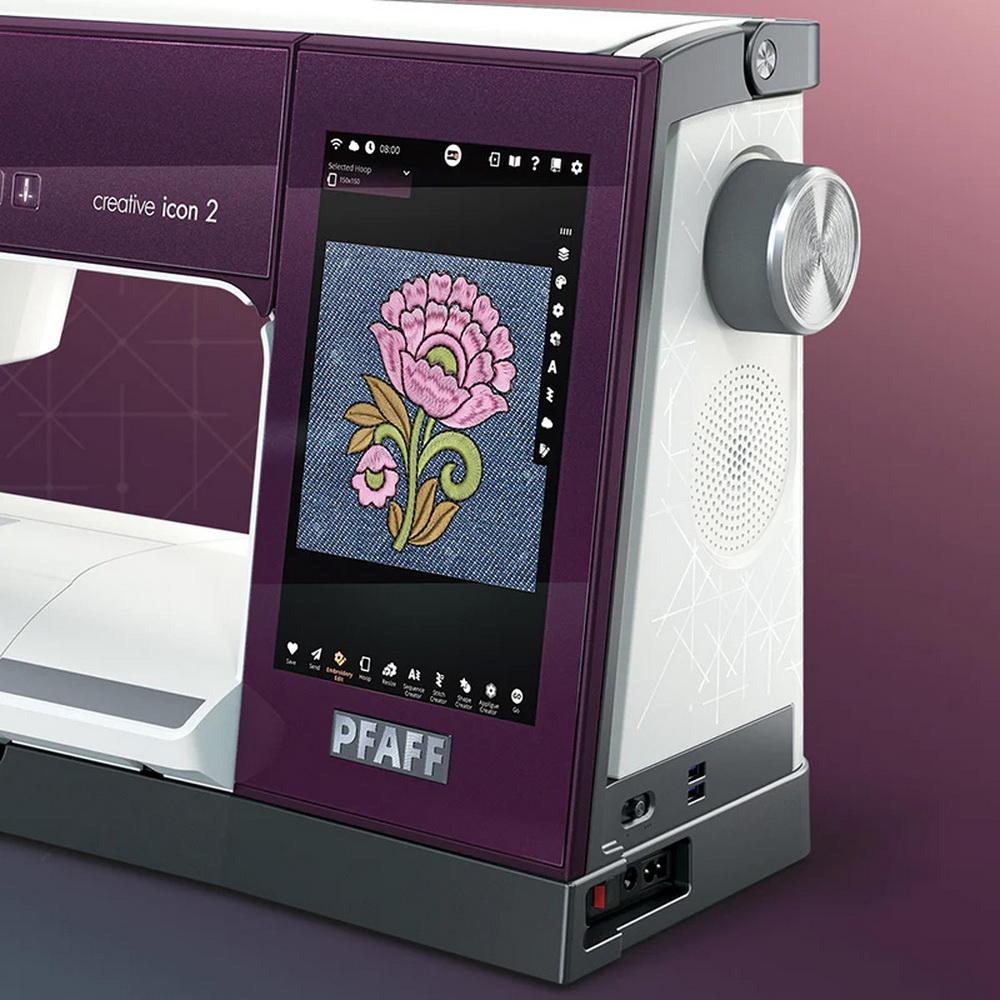 Pfaff Creative Icon 2 Sewing and Embroidery Machine - Purple Aurora - Sewingmachinesplus.com