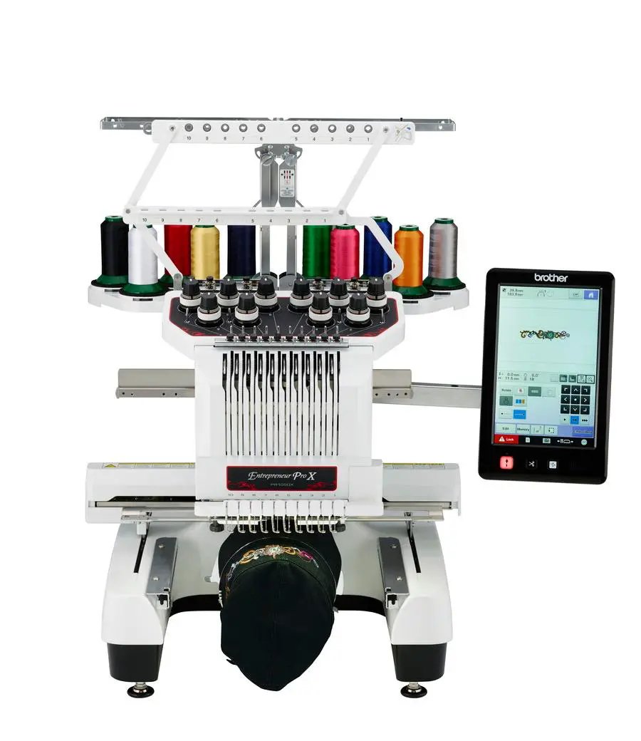 Brother Entrepreneur ProX PR1050X Multi - Needle Embroidery Machine - Sewingmachinesplus.com