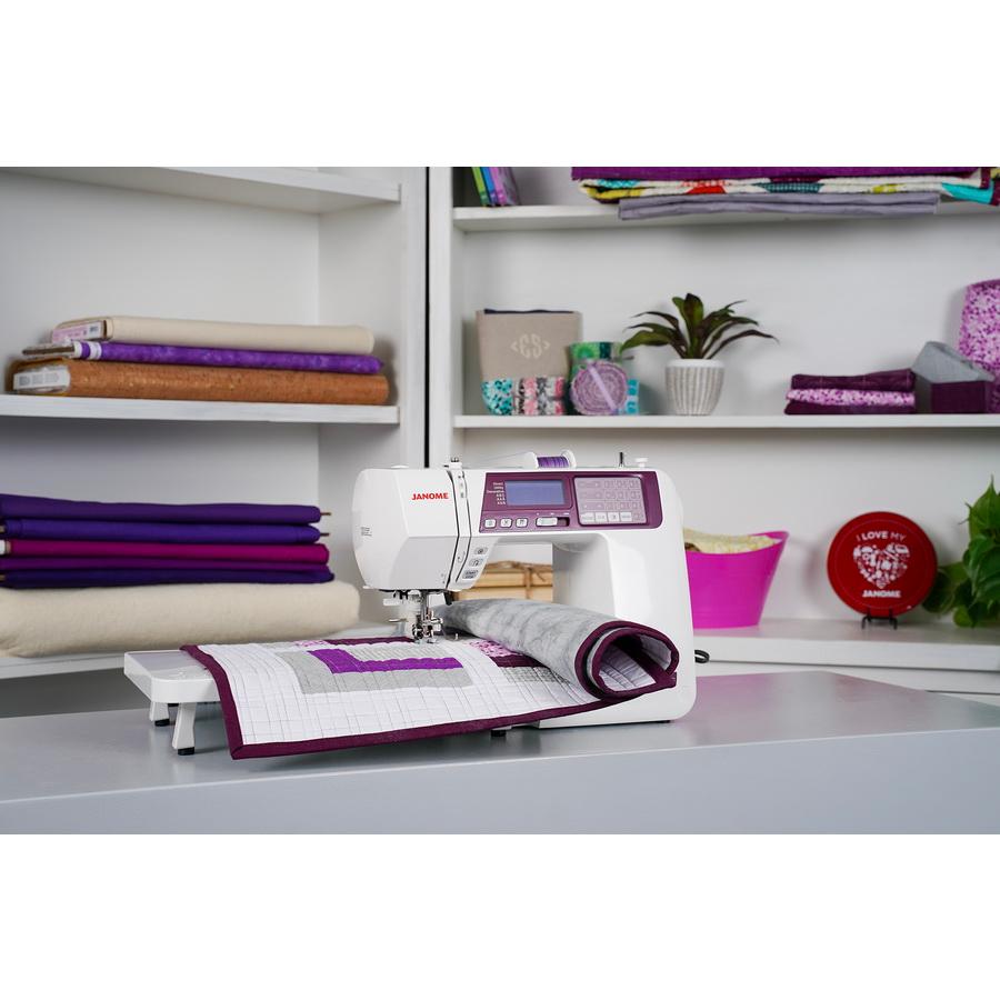 Janome 4120QDC - G Computer Sewing Machine - Purple/Grape Color (OPEN BOX MODEL) - Sewingmachinesplus.com