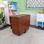 Kangaroo Sewing Furniture Kookaburra, Kangaroo and Joey II Bundle Cabinet Set (Teak) - Sewingmachinesplus.com