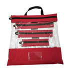 Tutto Clear Organizing Bags - RED