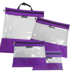 Tutto Clear Organizing Bags - PURPLE