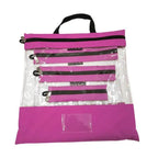 Tutto Clear Organizing Bags - PINK