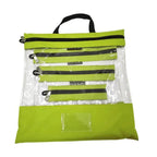 Tutto Clear Organizing Bags - LIME